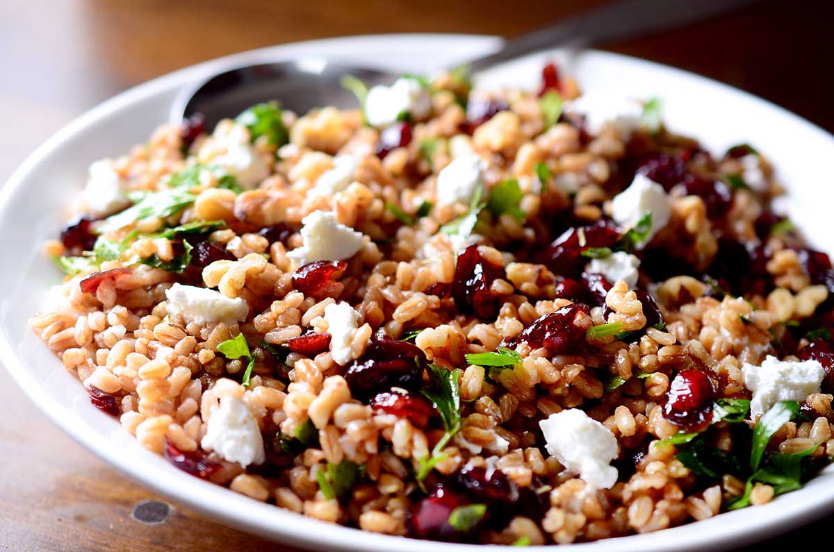 Number 8 - Farro, Cherry, and Walnut Salad