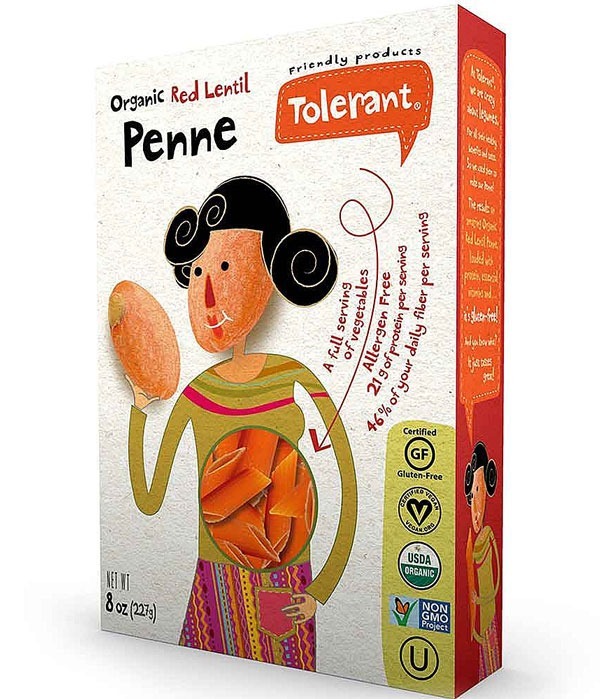 Pulse pasta tolerant red lentil