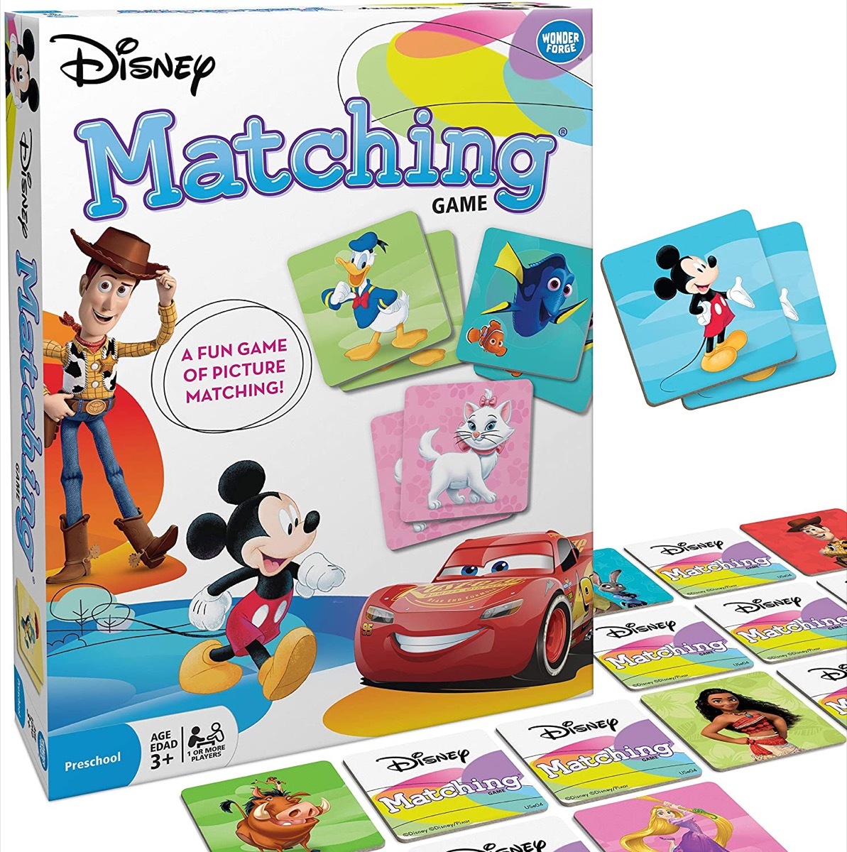 set of disney matching cards