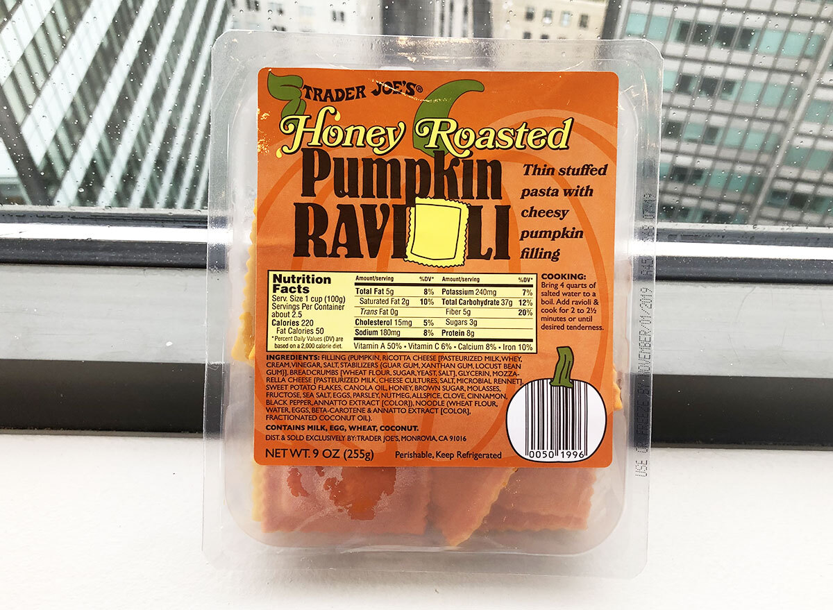 trader joes honey roasted pumpkin ravioli