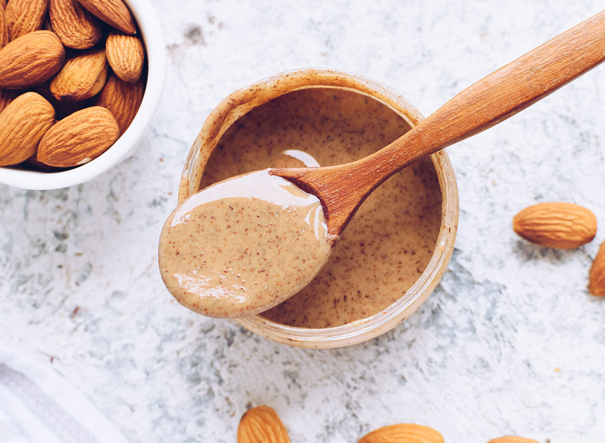 almond butter spoon