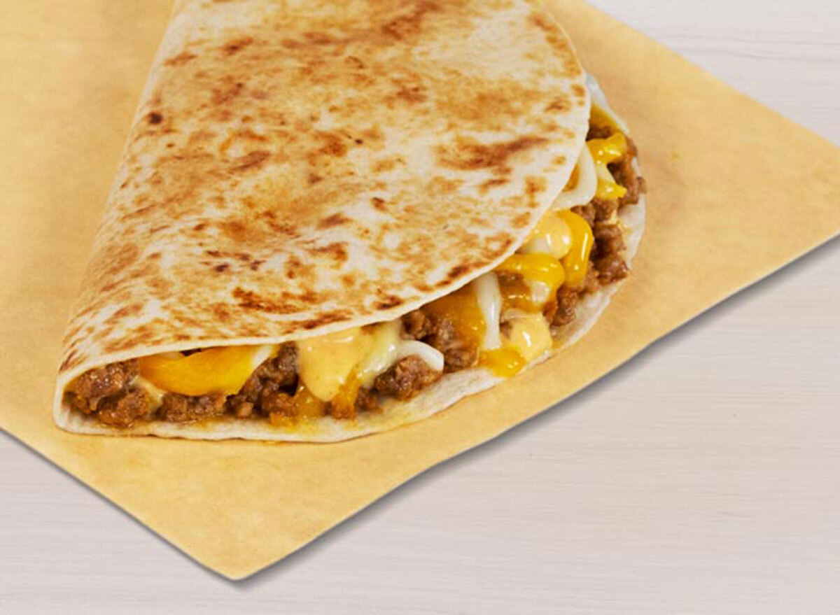 taco bell beefy mini quesadilla best