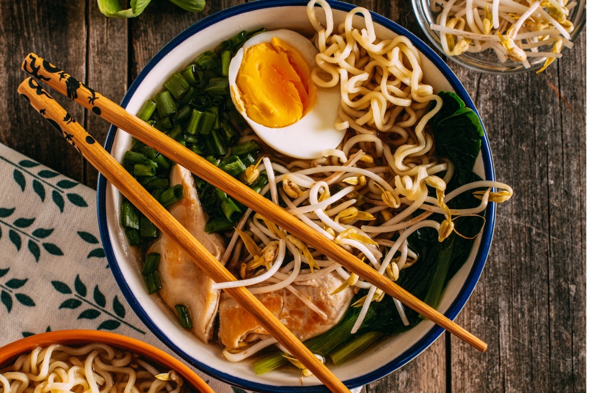 bowl of ramen with egg