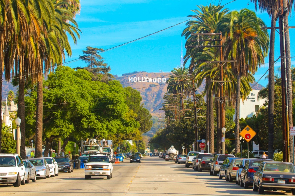 hollywood sign in los angeles california