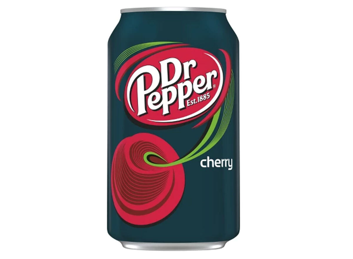 dr pepper cherry soda can