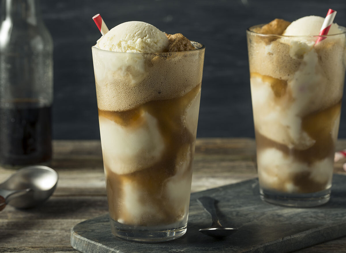 ice cream milk coke float