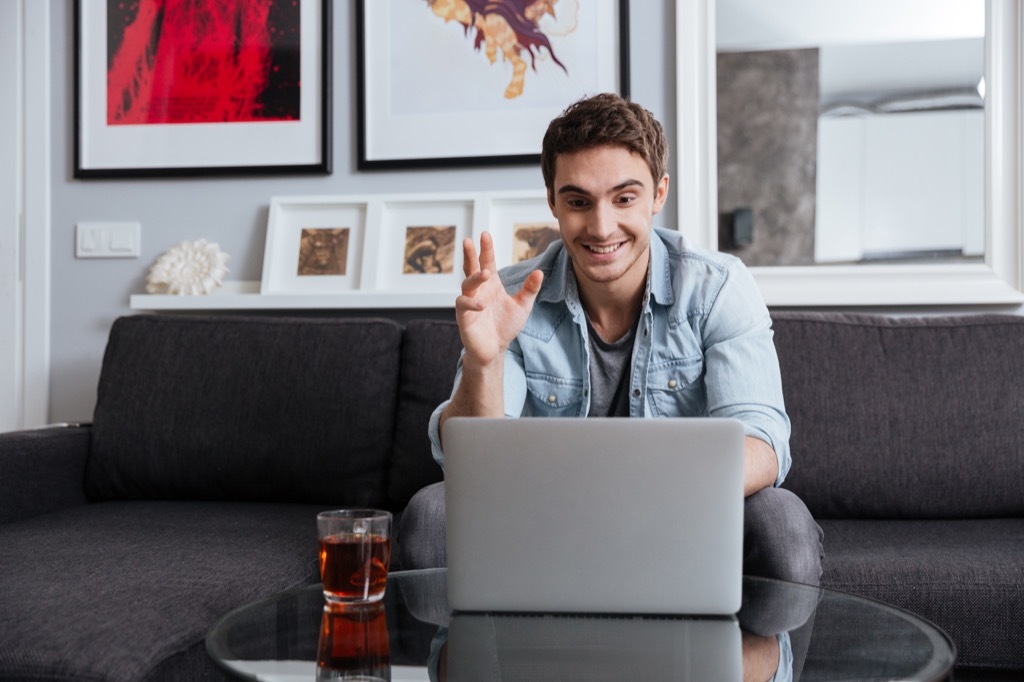 Man at his computer with his out-of-office on