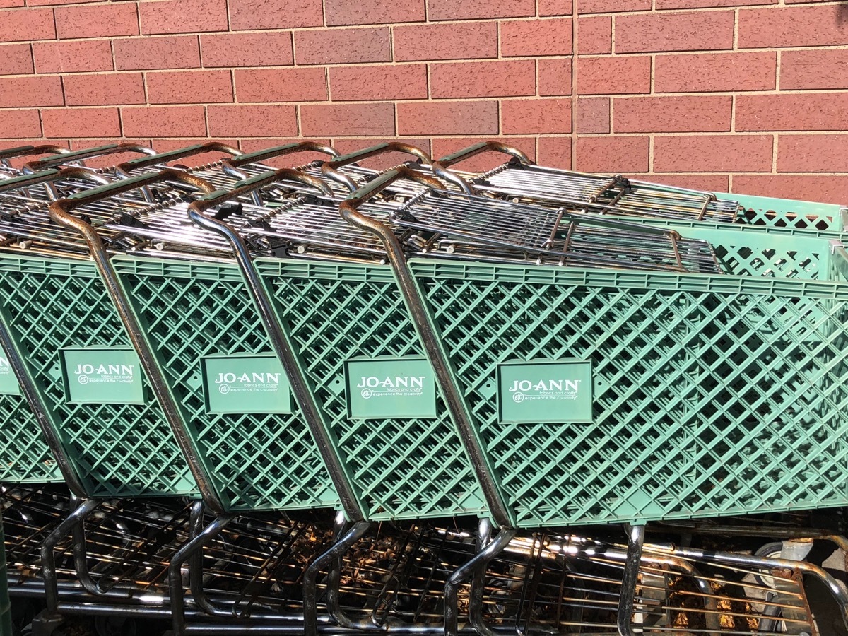 joann fabrics shopping carts