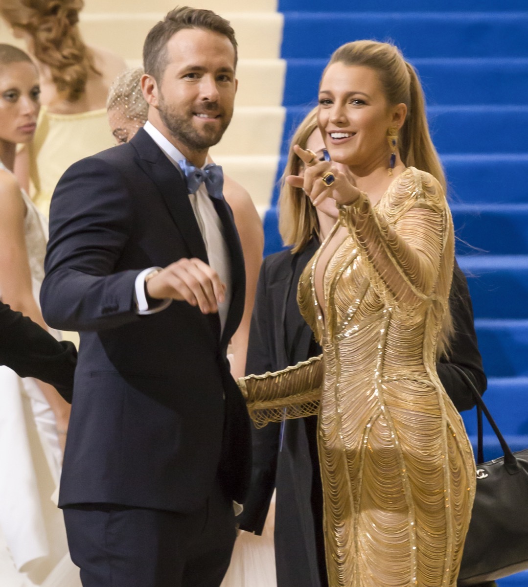 ryan reynolds and blake lively at met 