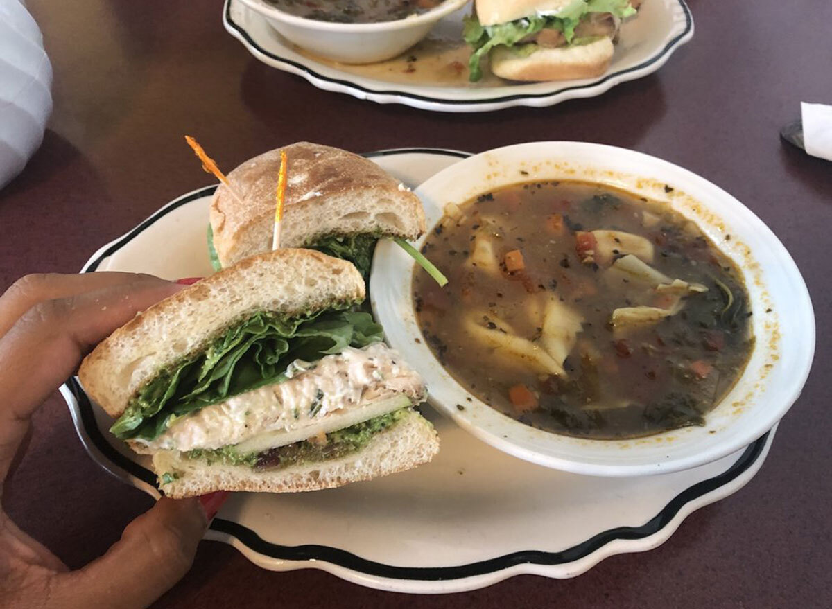 her soup kitchen soup sandwich meal