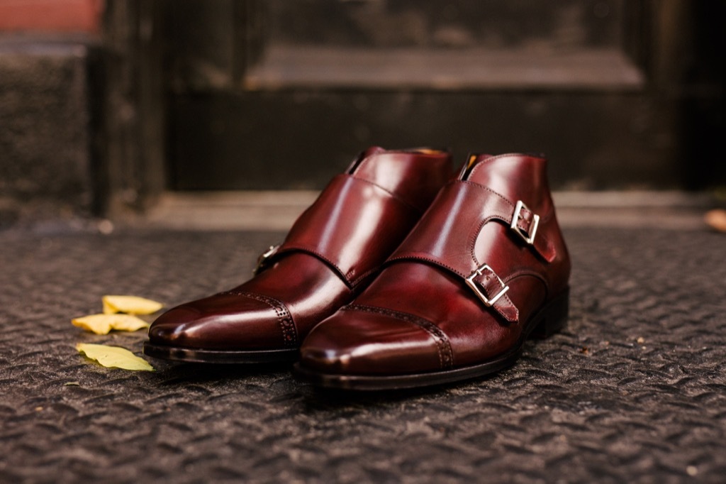 paul evans double monk strap boot