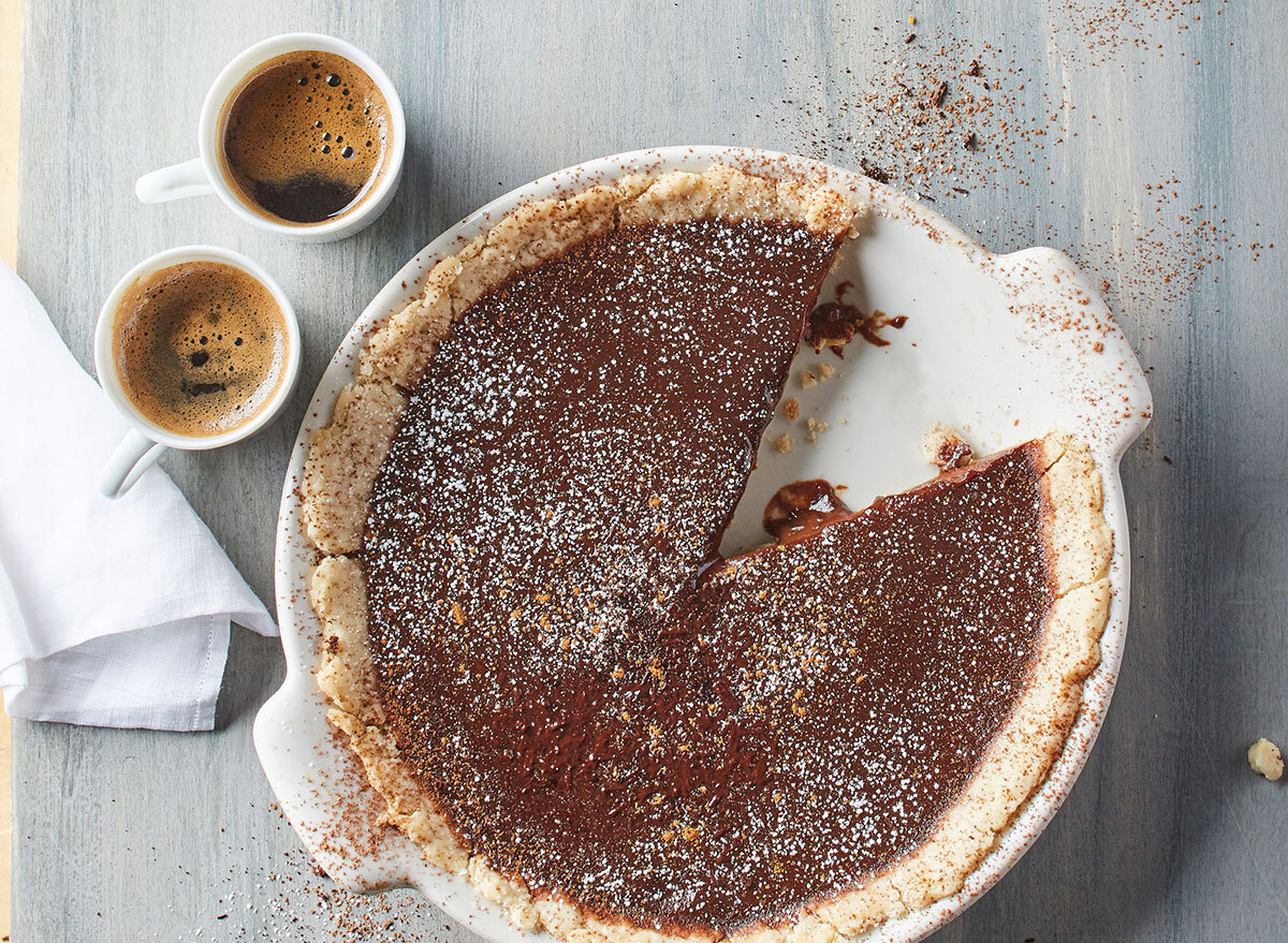 Warm mocha tart