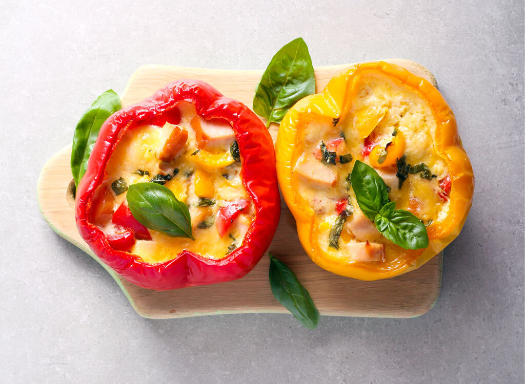 Egg stuffed peppers