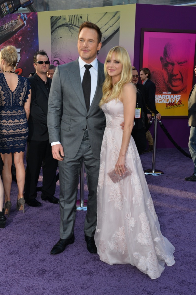 Chris Pratt and Anna Faris in 2017