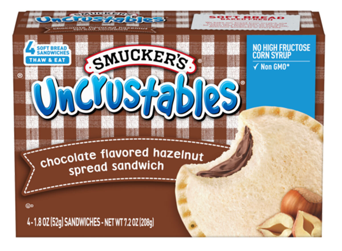 uncrustables chocolate hazelnut spread