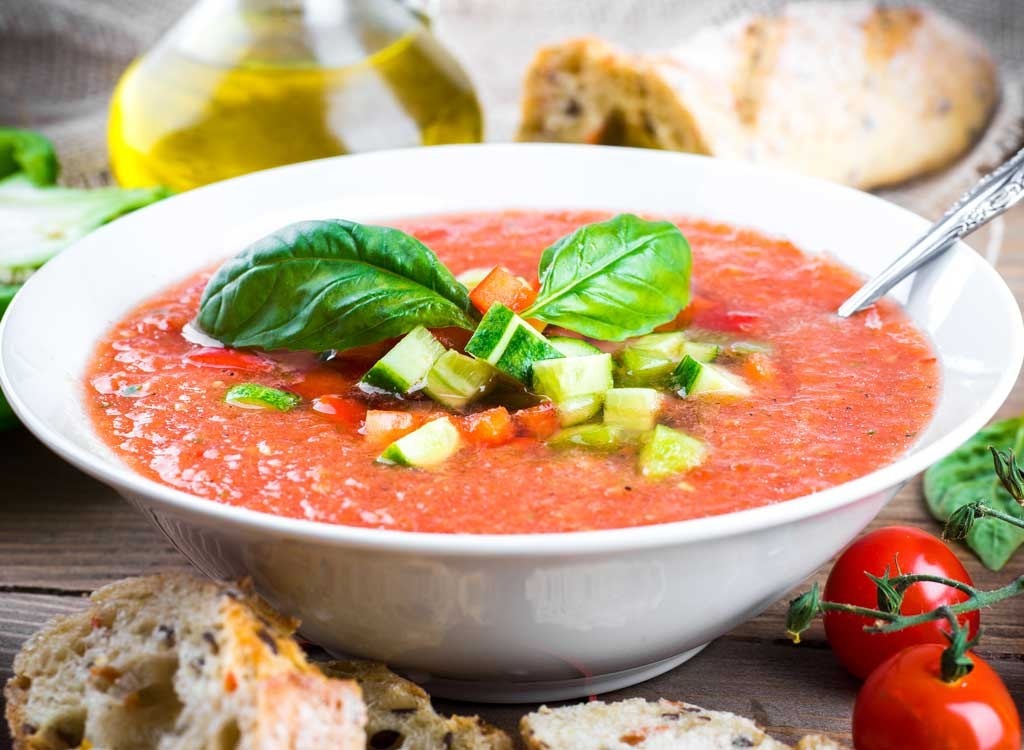 Gazpacho in bowl