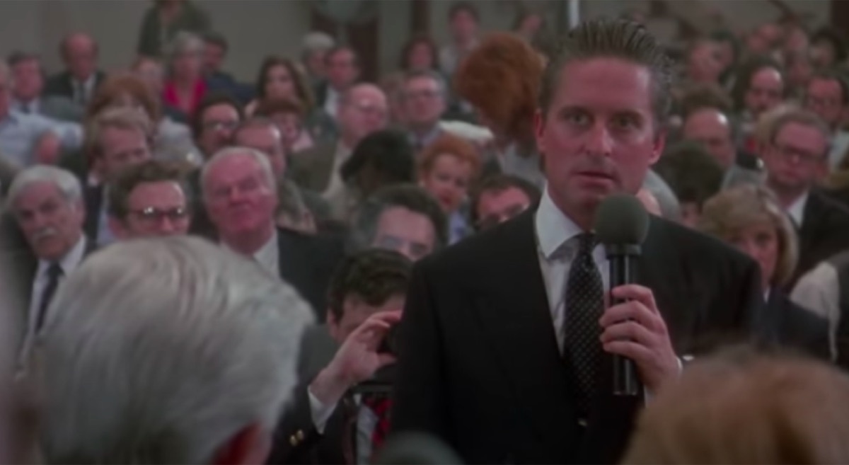 Michael Douglas in Wall Street