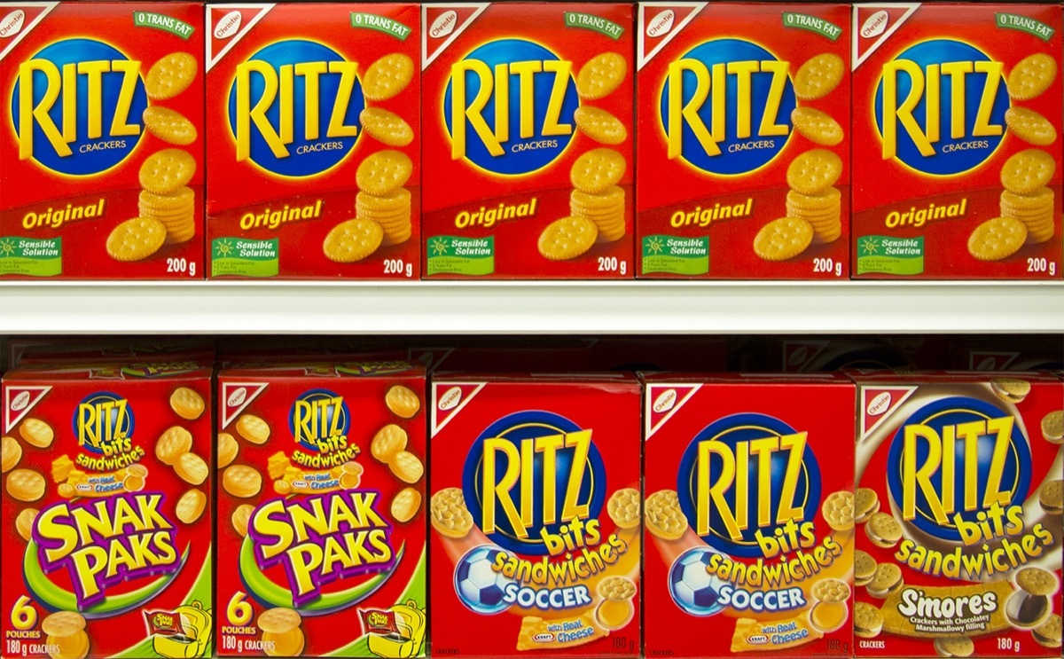 display of ritz crackers