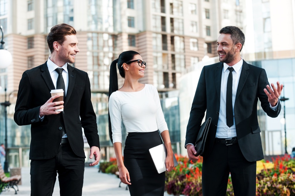 business people walking