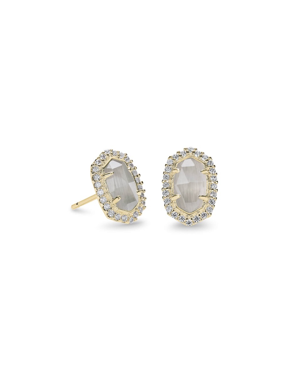 Grey pave studs