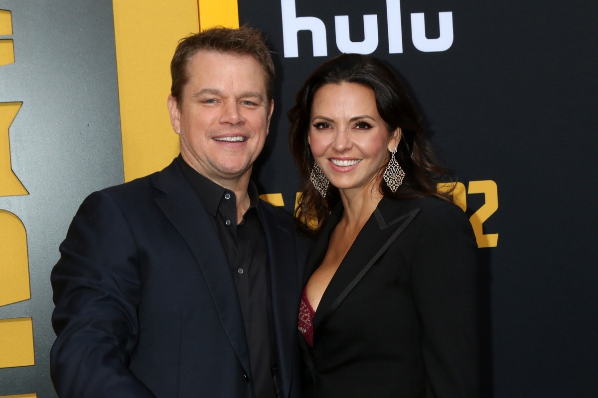 Matt Damon and Luciana Barroso