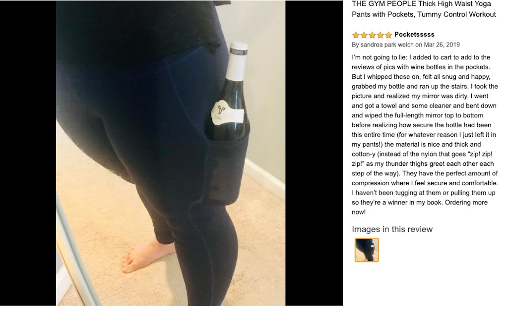 yoga pants pockets review