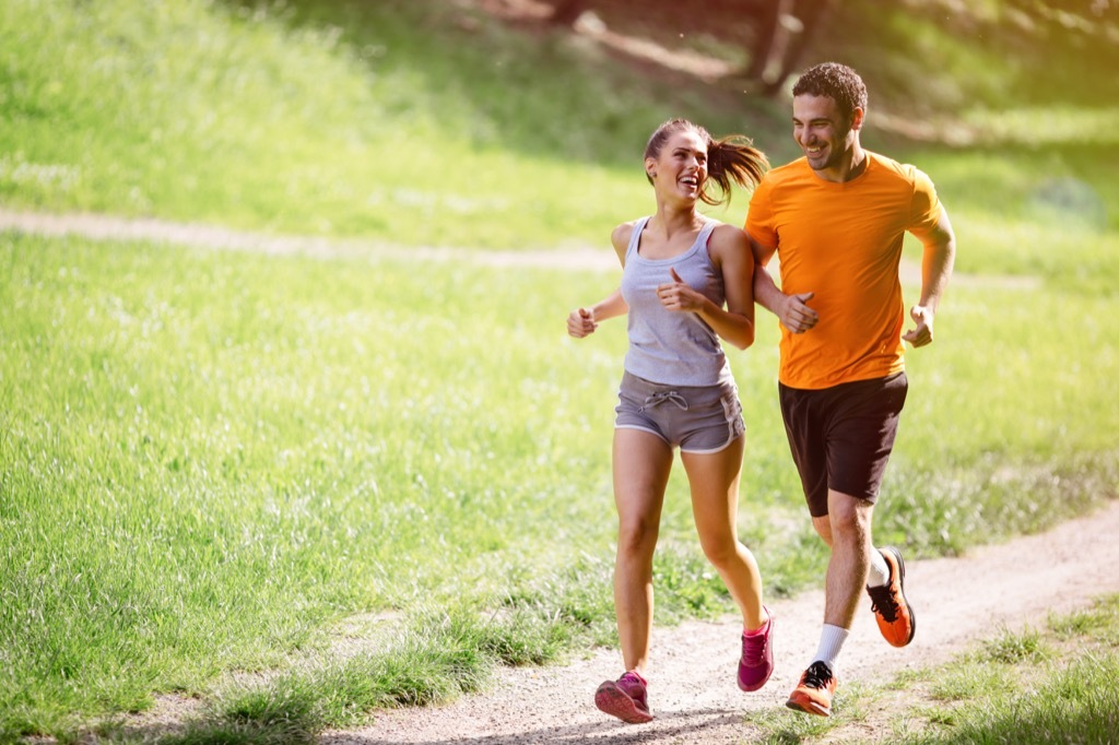 couple running, jogging, hobbies