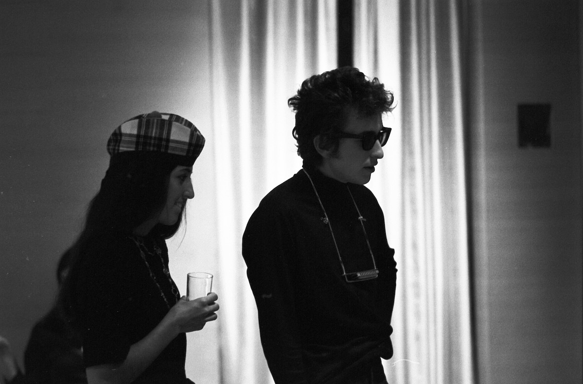 Joan Baez and Bob Dylan at Philharmonic Hall, New York City in 1964