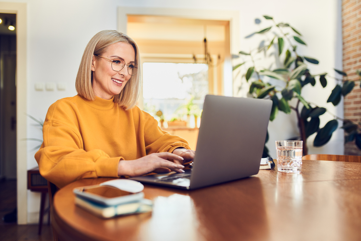 ambitious woman working