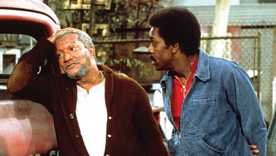 redd foxx and demond wilson on sanford and son