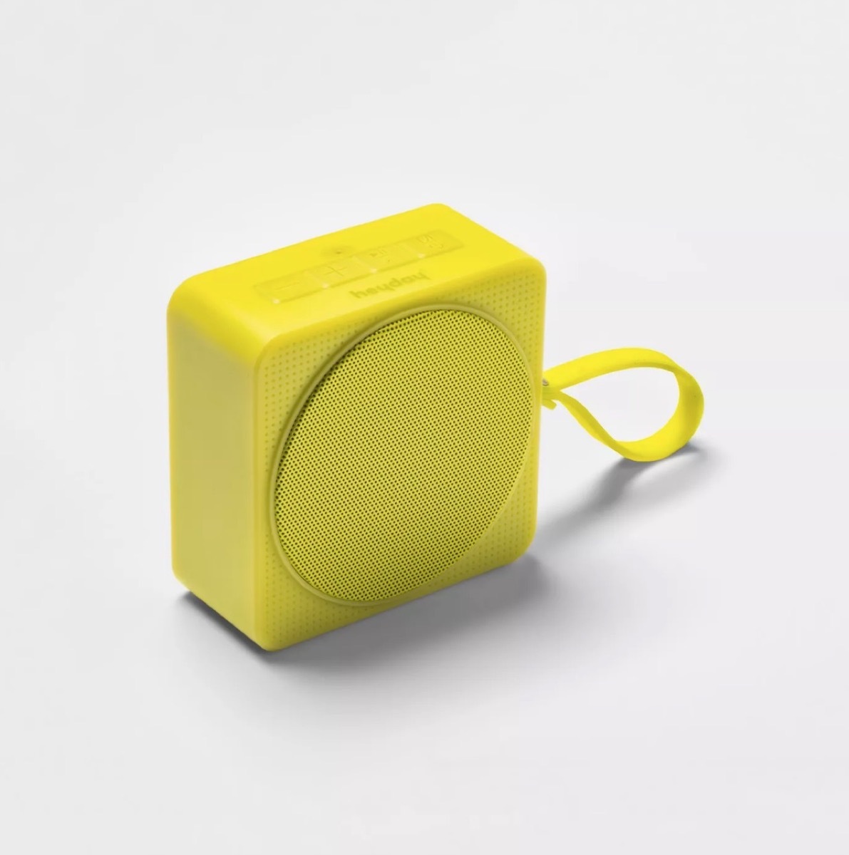 yellow portable speaker, summer party essentials