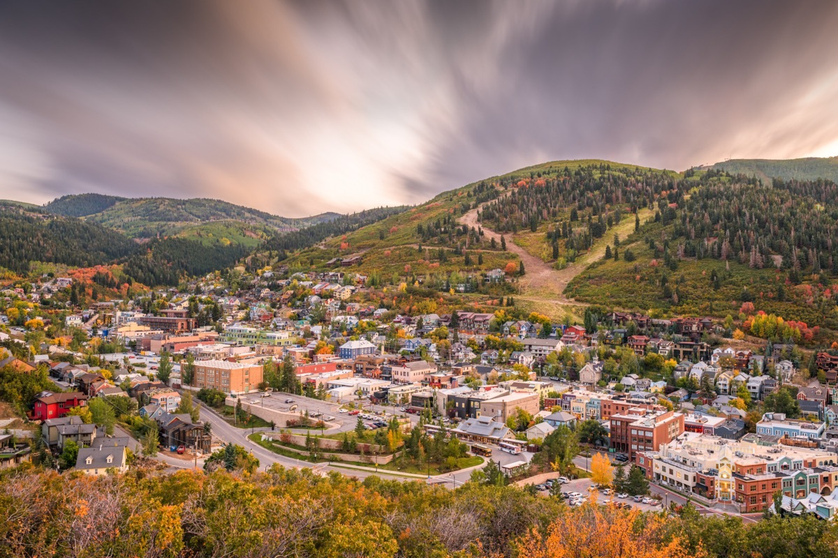 city skyline of Park City, near Silver Summit, Utah