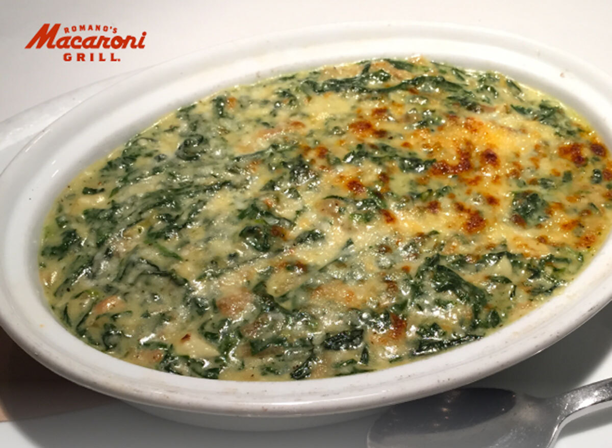 romanos macaroni grill spinach artichoke dip