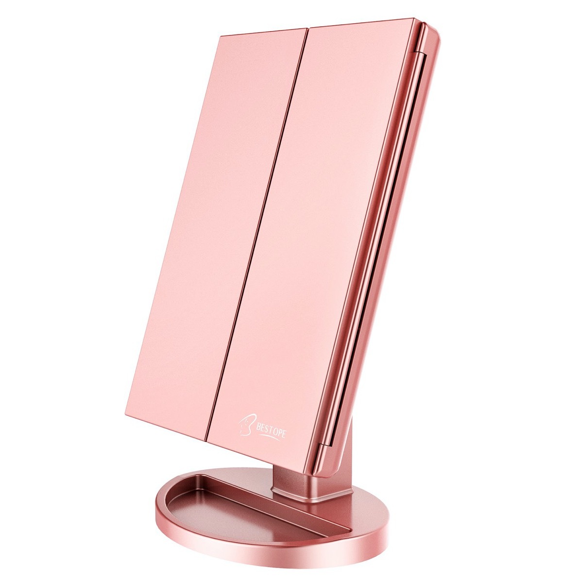 pink led makeup mirror