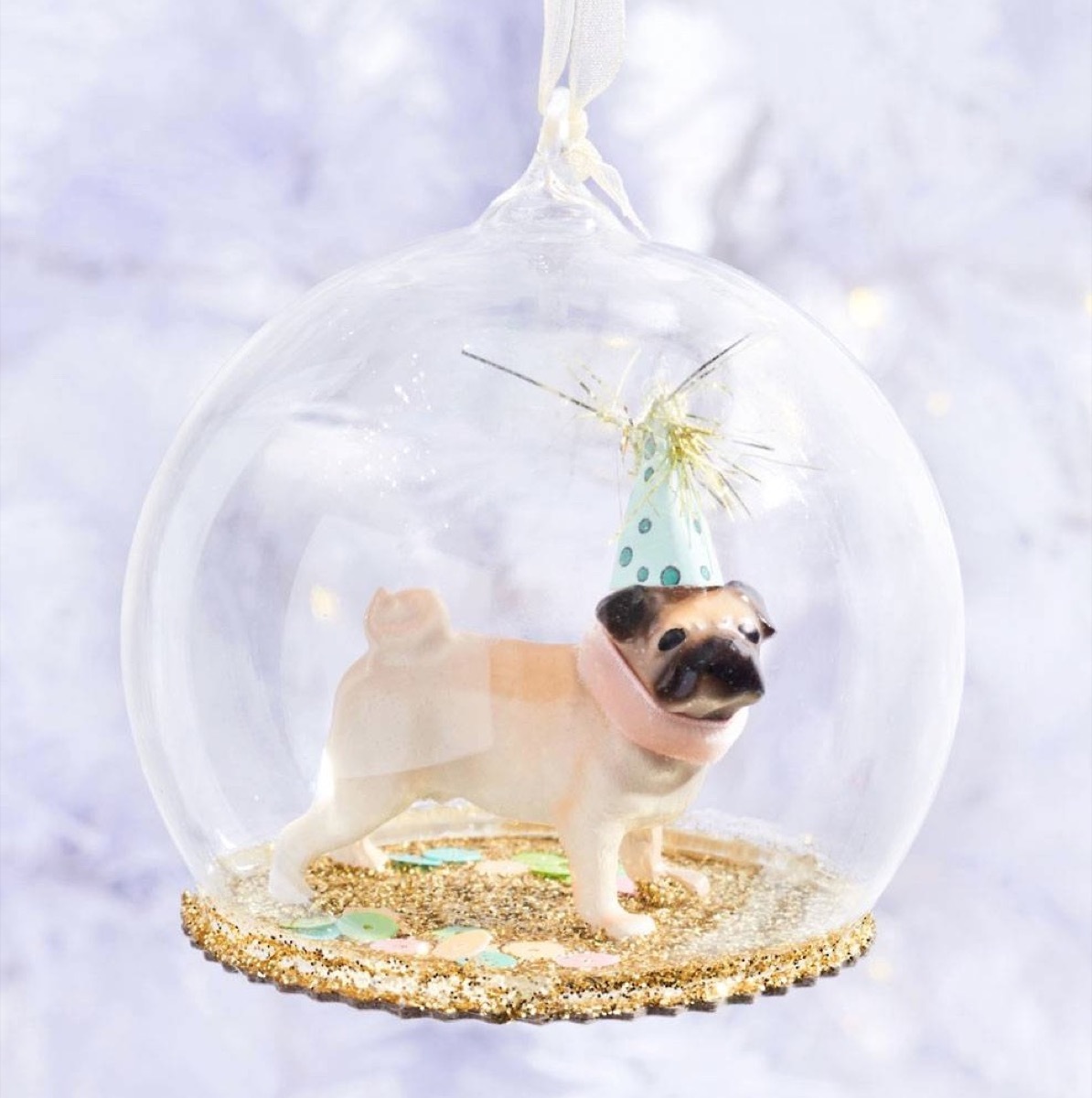 Pug ornament