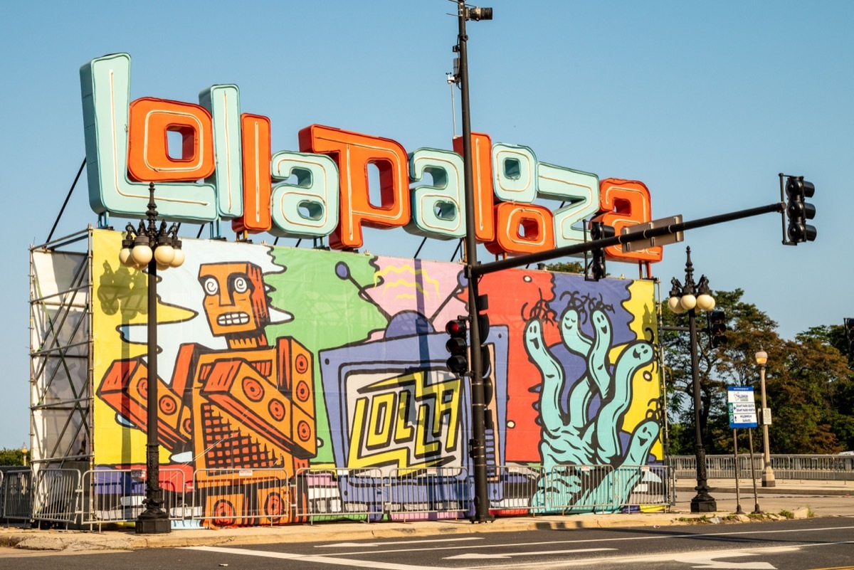 Lollapalooza Festival Sign