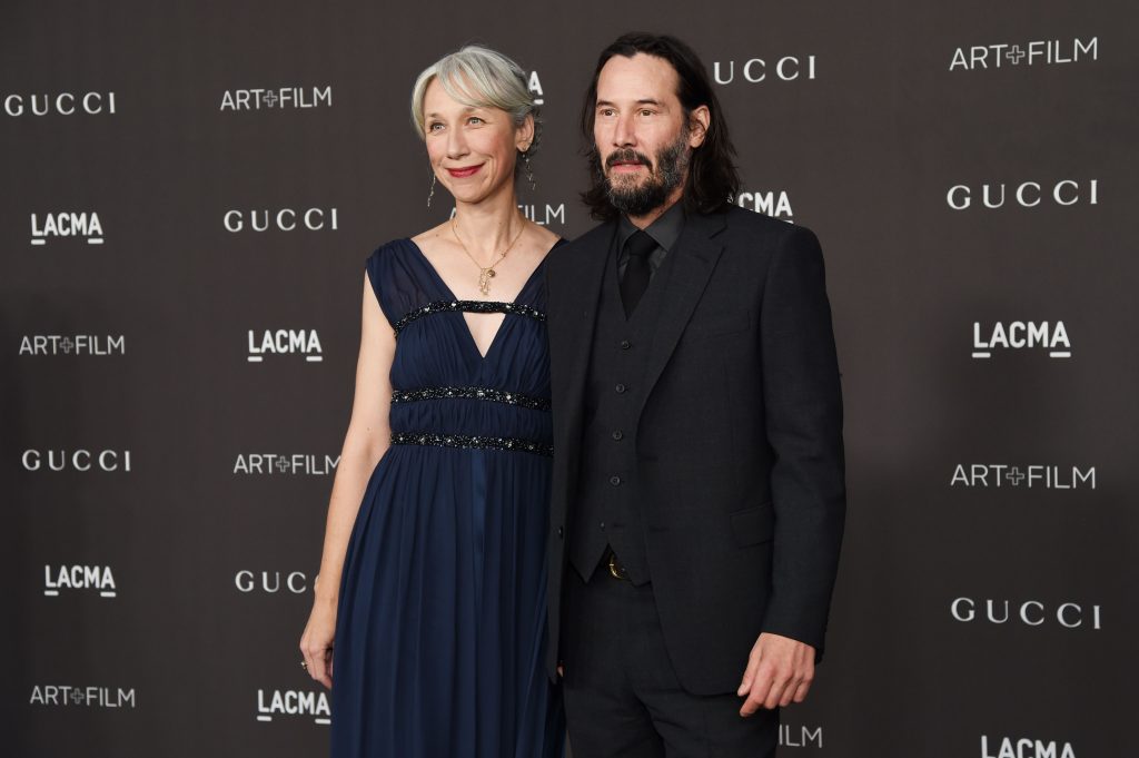 Reeves and Grant at  Los Angeles County Museum of Art + Film Gala | Keanu Reeves Reveals His Secret Girlfriend And We're Totally In Love | Her Beauty