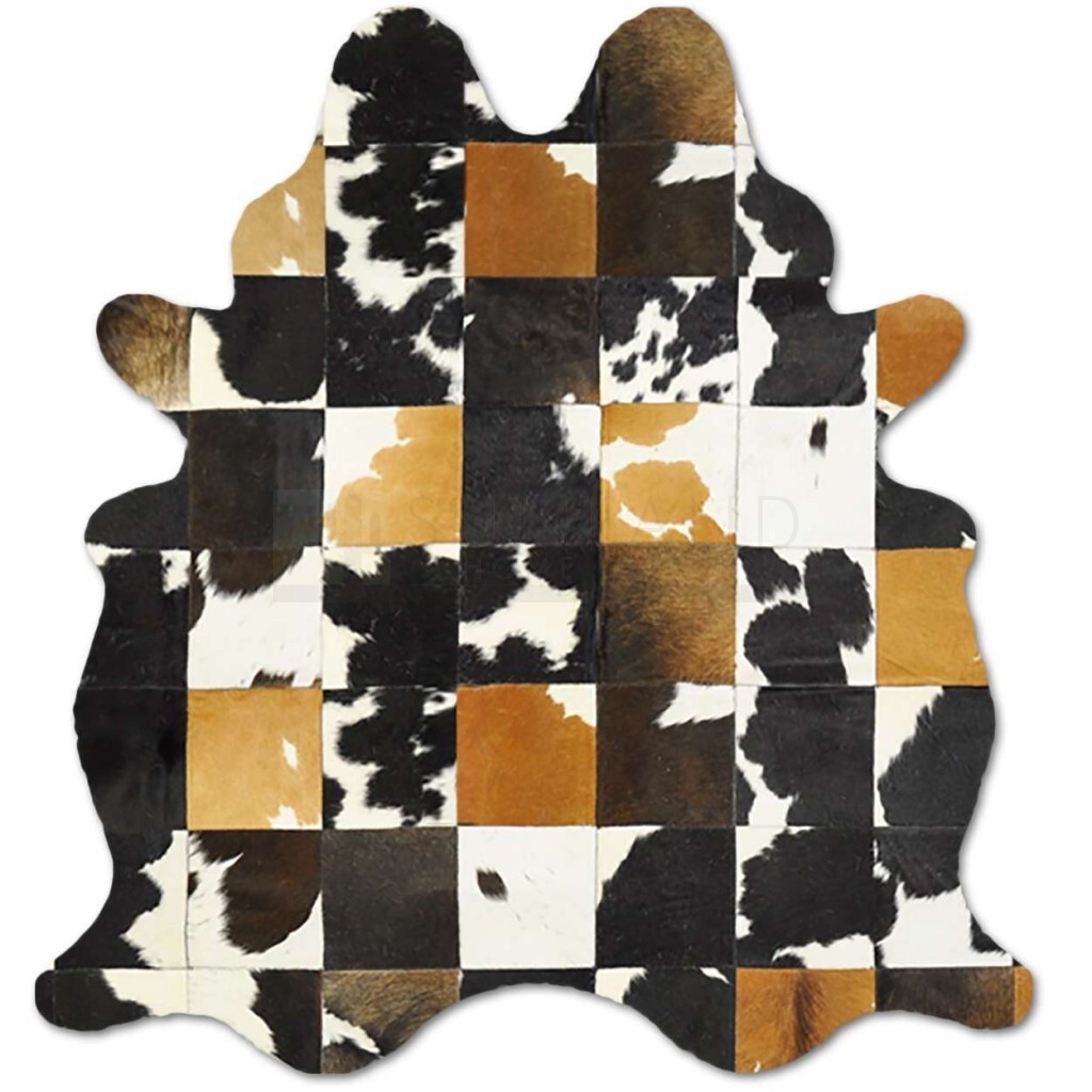 Patchwork Cowhide Rug ugly carpets