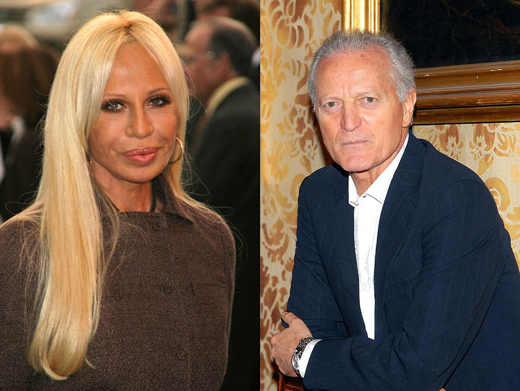 Donatella and Santo Versace Celebrity Siblings