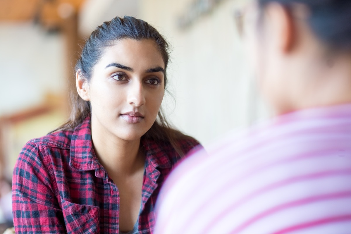 woman talking with friend about children things you should never say to a single parent