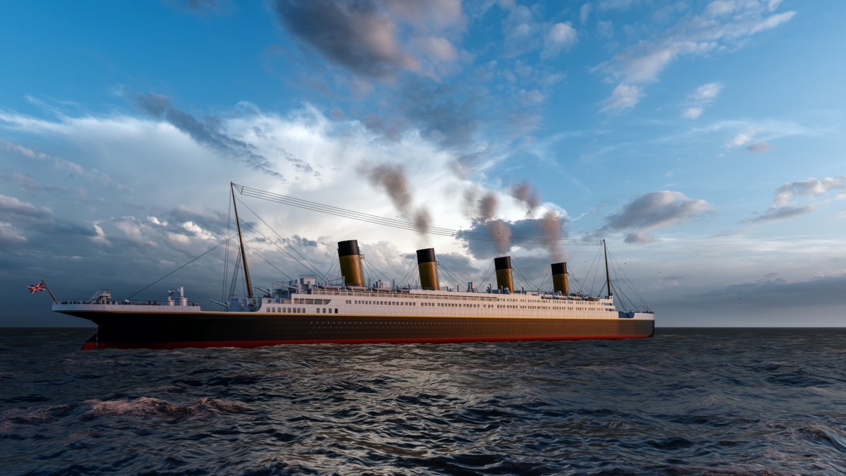 3D rendering of the first titanic