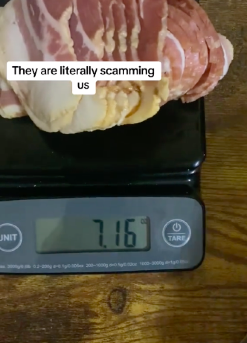 TikTok video of great value Walmart bacon