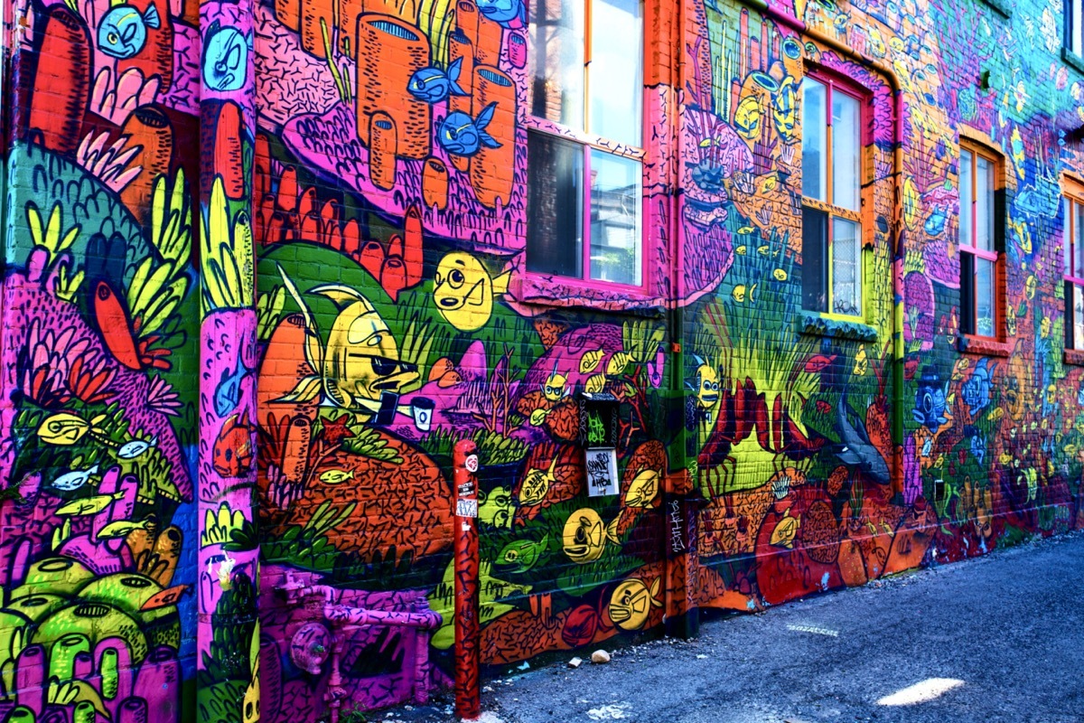 graffiti alley in toronto, canada