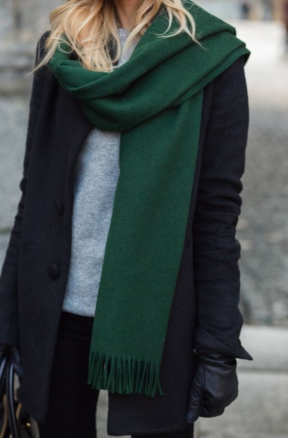 Long scarf | 12 Super Stylish Ways to  Wear a Scarf | Her Beauty