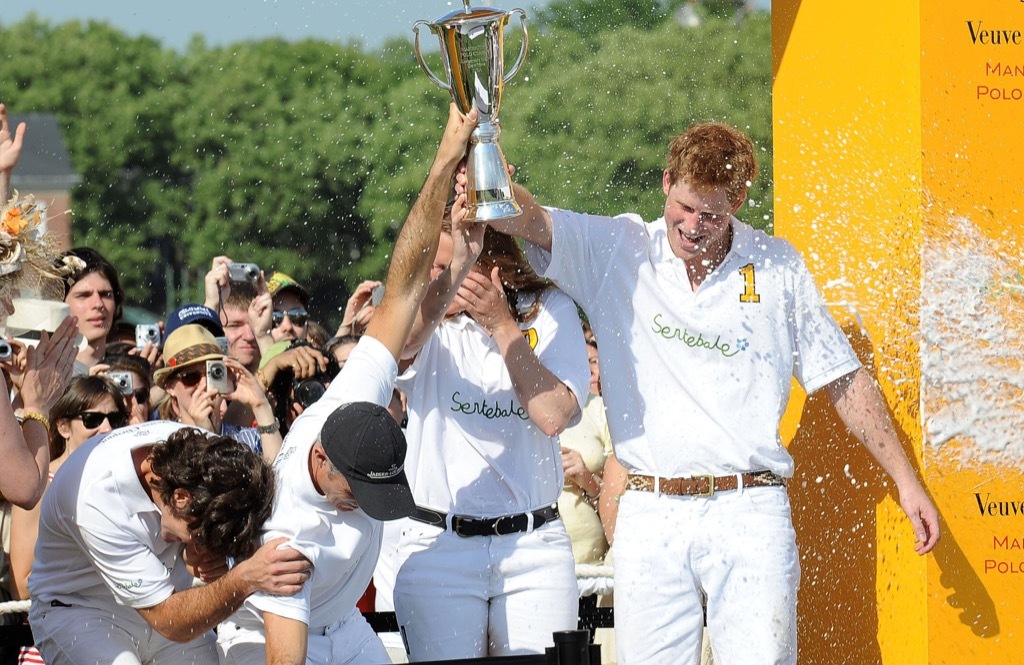 prince harry playing polo