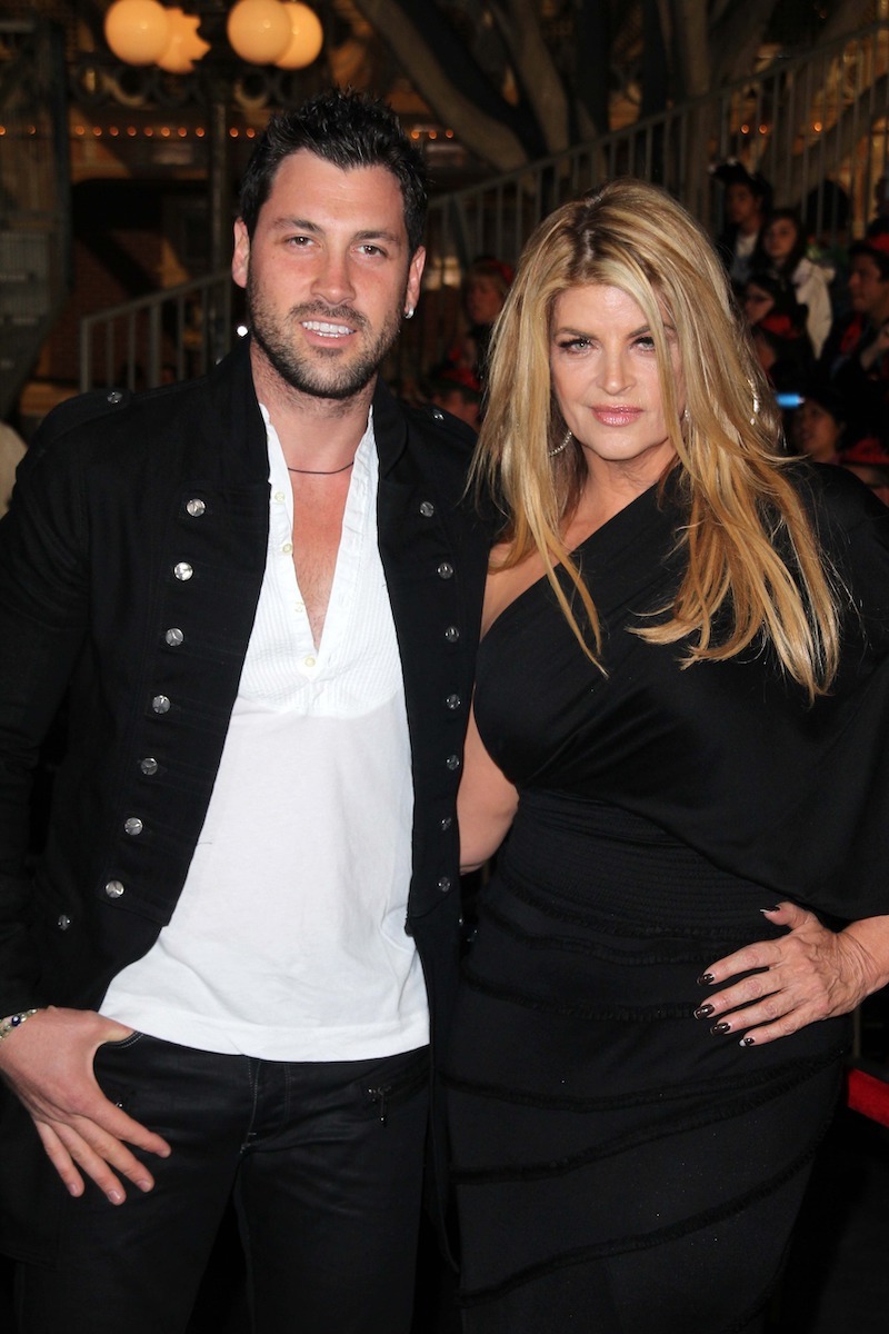 Maksim Chmerkovskiy and Kirstie Alley at the 