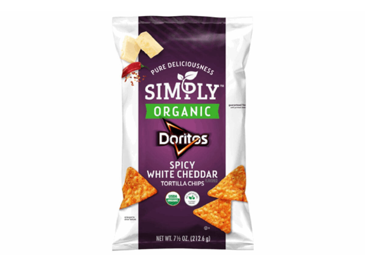 doritos simply organic spicy white cheddar