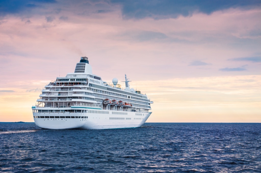 Cruise ship on the water