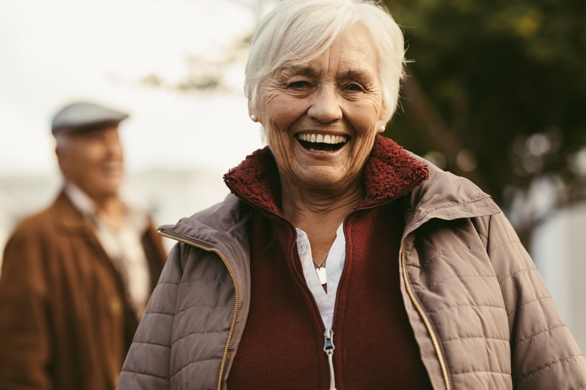 smiling older woman