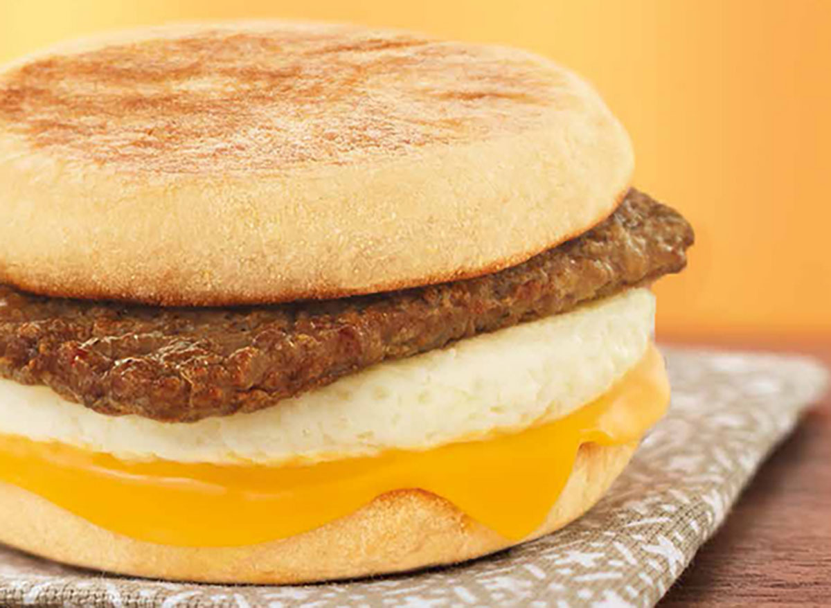 tim hortons turkey sausage breakfast sandwich